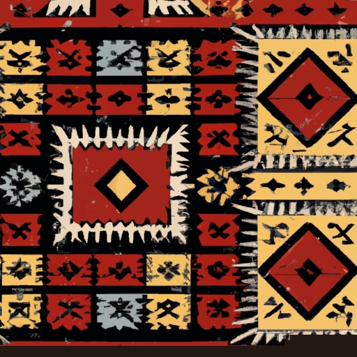 southwestern theme pattern rug